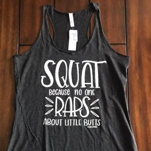 Squat Racerback (Dark Grey)